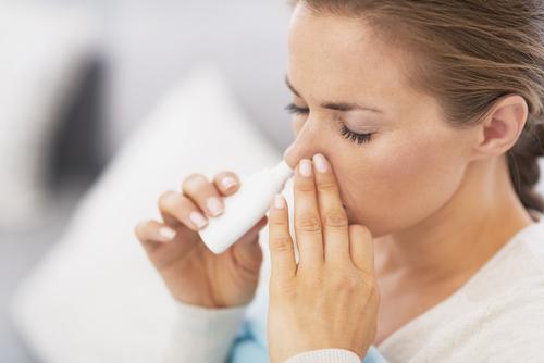Use a saline spray for your nose. (Shutterstock.com)